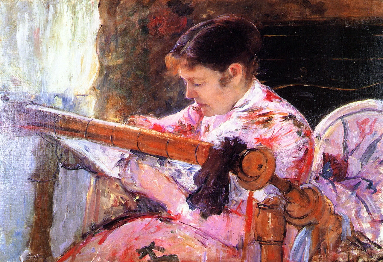 Mary Cassatt - 118, Lydia al telaio degli arazzi c. 1881